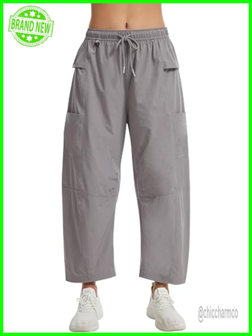 Women's Barrel Leg Cargo Jogger Hiking Pants Quick Dry UPF 50+ Water Resistant